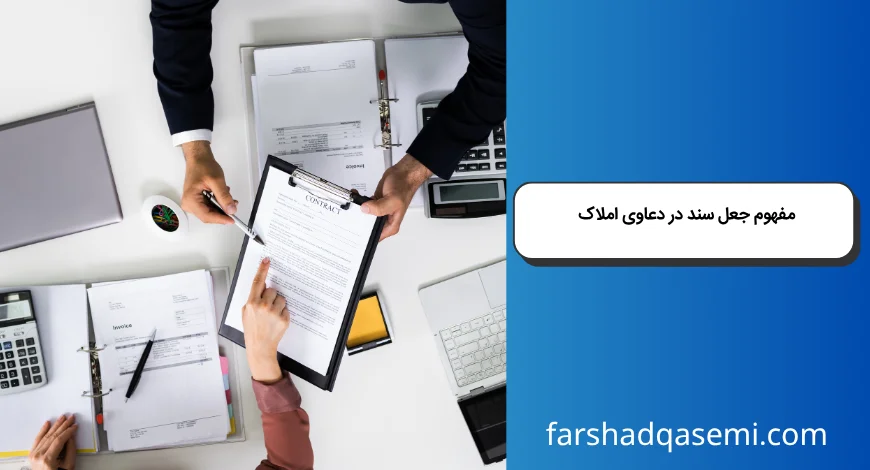 مفهوم جعل سند در دعاوی املاک