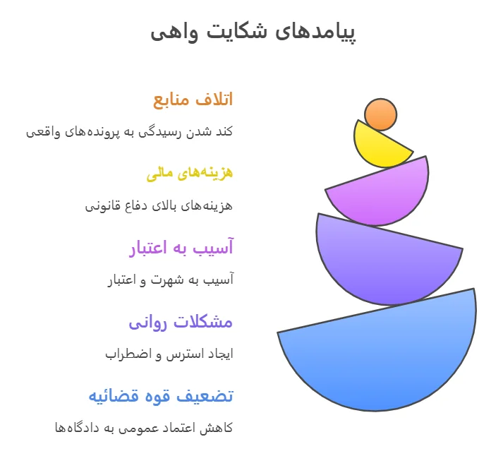 پیامدهای شکایت واهی