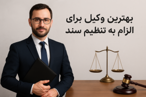 بهترین وکیل برای الزام به تنظیم سند