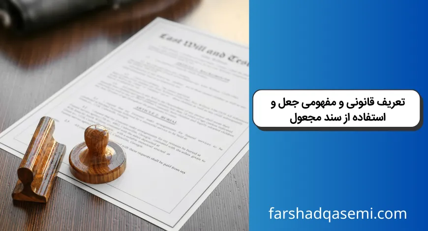 تعریف قانونی و مفهومی جعل و استفاده از سند مجعول