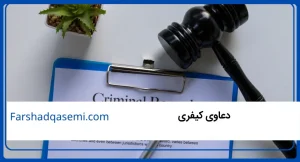 دعاوی کیفری