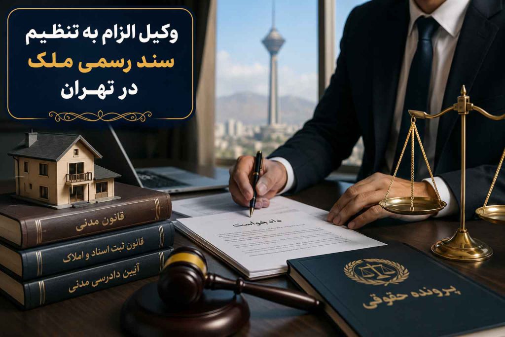 وکیل الزام به تنظیم سند رسمی ملک در تهران