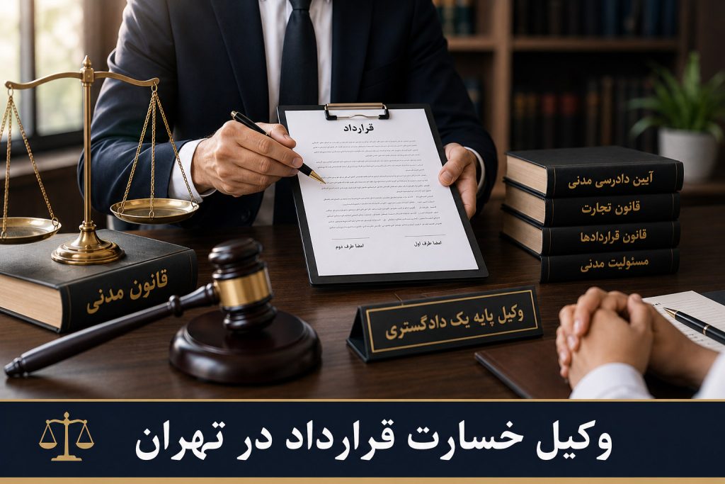 وکیل خسارت قراردادی در تهران